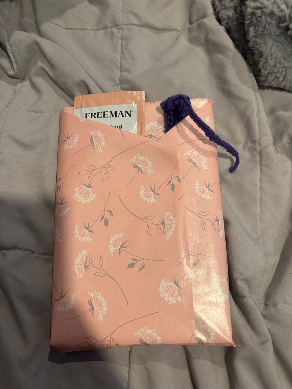 Blind date with a book (book, face mask, crochet bookmark)